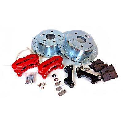 Baer Brakes 12 Inch Rear SS4 Brake System with Red Calipers (Red) - 4402000R